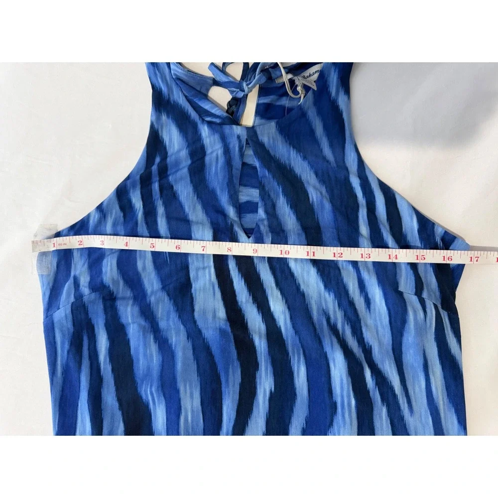 NWT Tommy Bahama Jasmina Zesty Zebra Dress Women S Blue